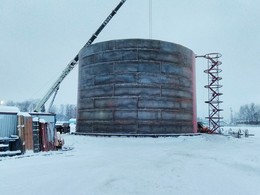 Монтаж РВС в Москве | Цена на монтаж резервуаров вертикальных стальных